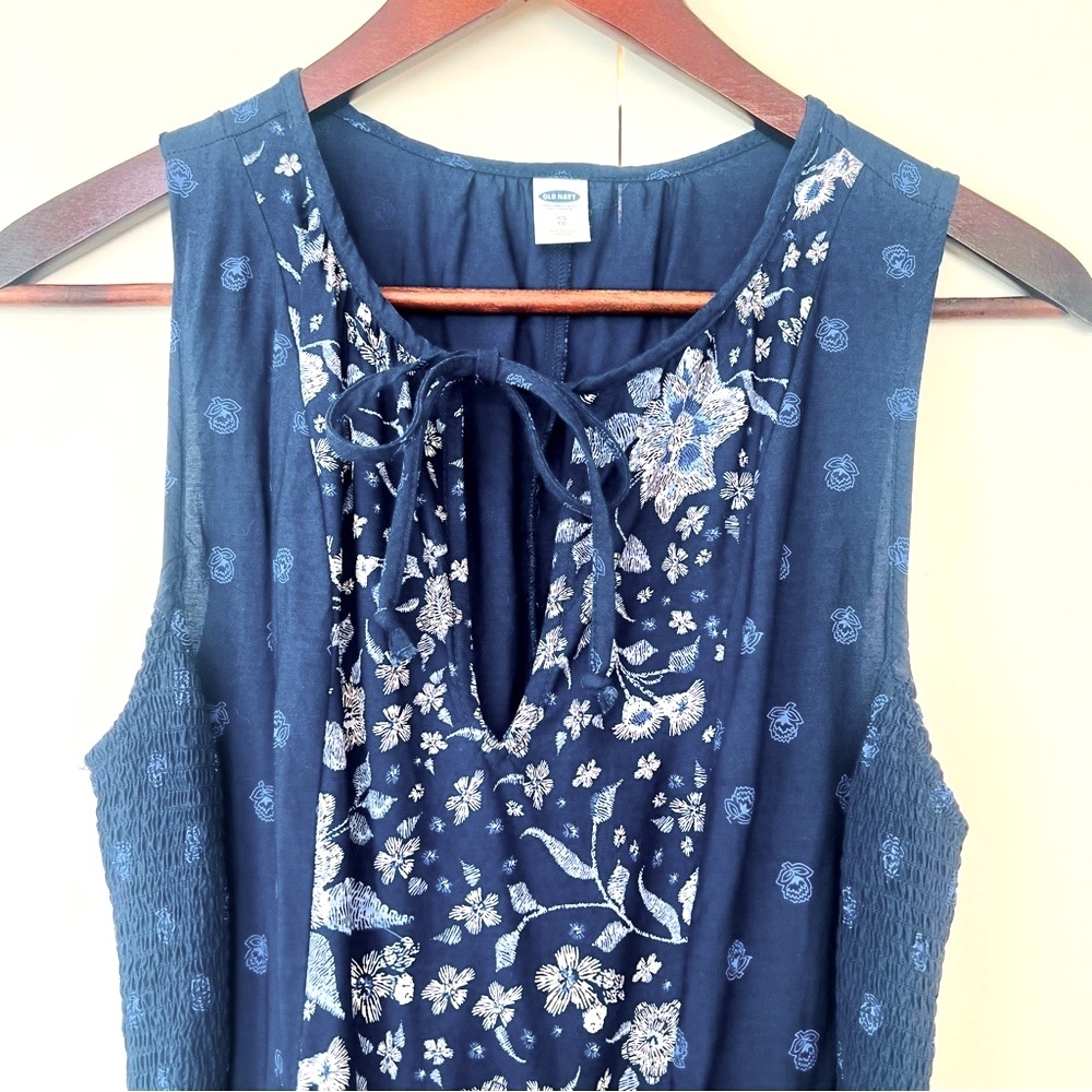 Old Navy Blue Floral Dress